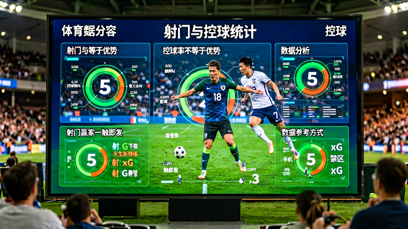 体育数据分析大屏展示射门与控球统计